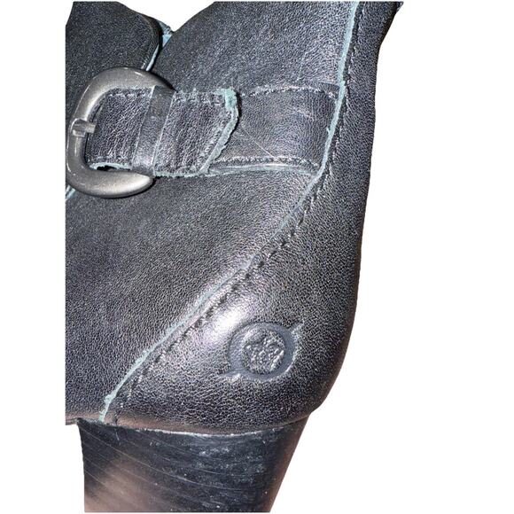 Women’s Shola Born black Ankle Boot,Stacked Block Heel Booties , Sz 7.5 - Picture 13 of 13